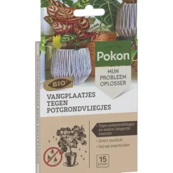 Bio vangplaatjes tegen potgrondvliegjes (15 stuks)