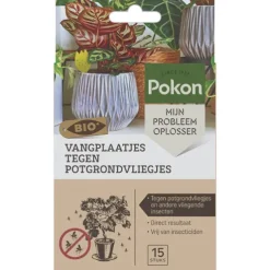 Bio vangplaatjes tegen potgrondvliegjes (15 stuks)