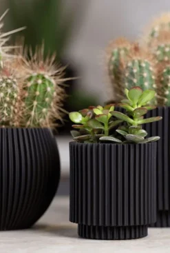 Capi Nature Groove Pot - Zwart