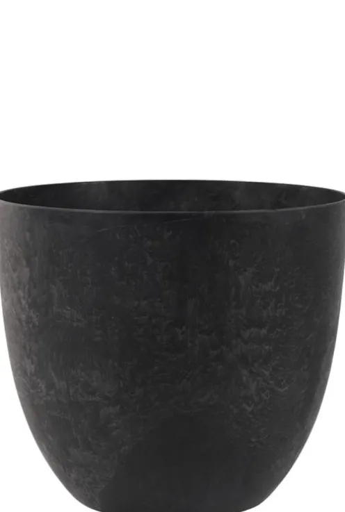 TS Collection Artstone Bola Pot - Zwart