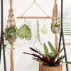 TS Collection Macrame Bloempothanger - bruin
