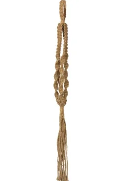 TS Collection Macrame Bloempothanger - bruin