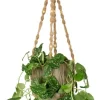 TS Collection Macrame Bloempothanger - Bruin
