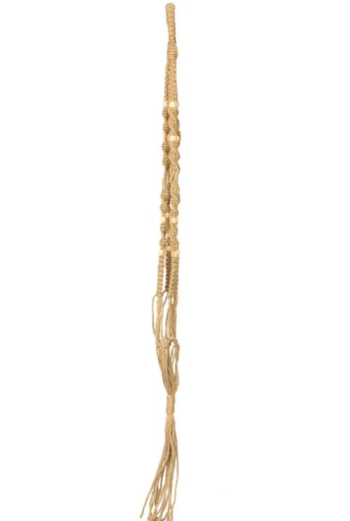 TS Collection Macrame Bloempothanger - Bruin